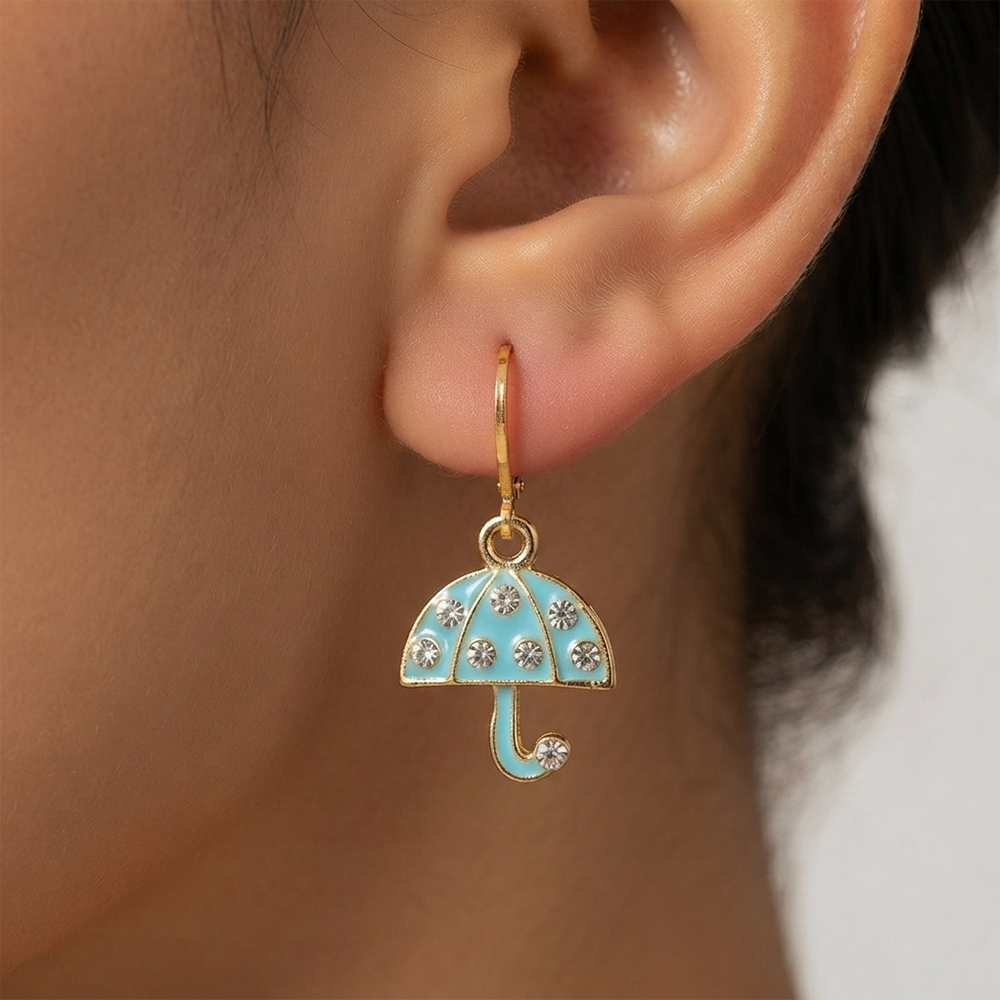 The99Jewel Designer Gold Plated Austrian Stone Hoop Earrings for Women