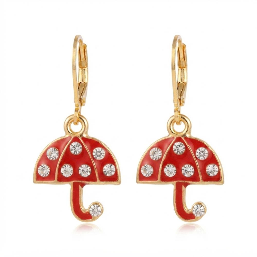 The99Jewel Designer Gold Plated Austrian Stone Hoop Earrings for Women