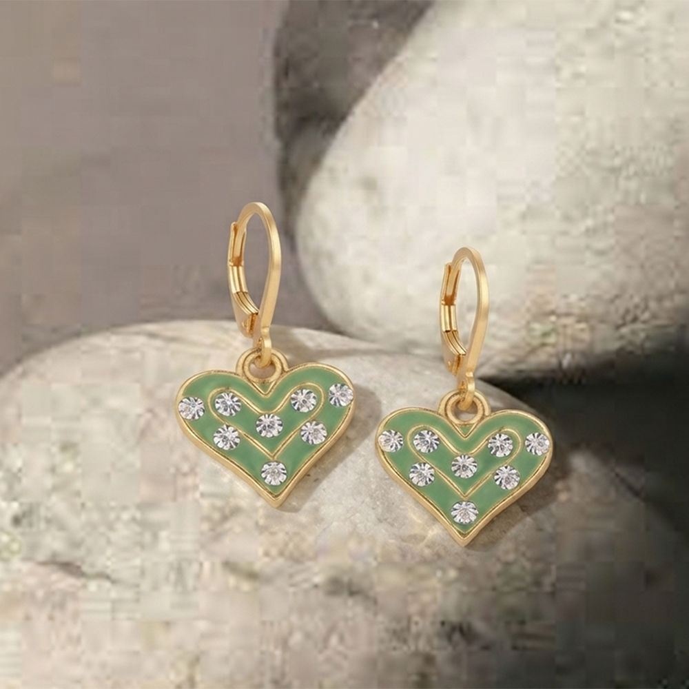 The99Jewel Graceful Gold Plated Austrian Stone Hoop Earrings