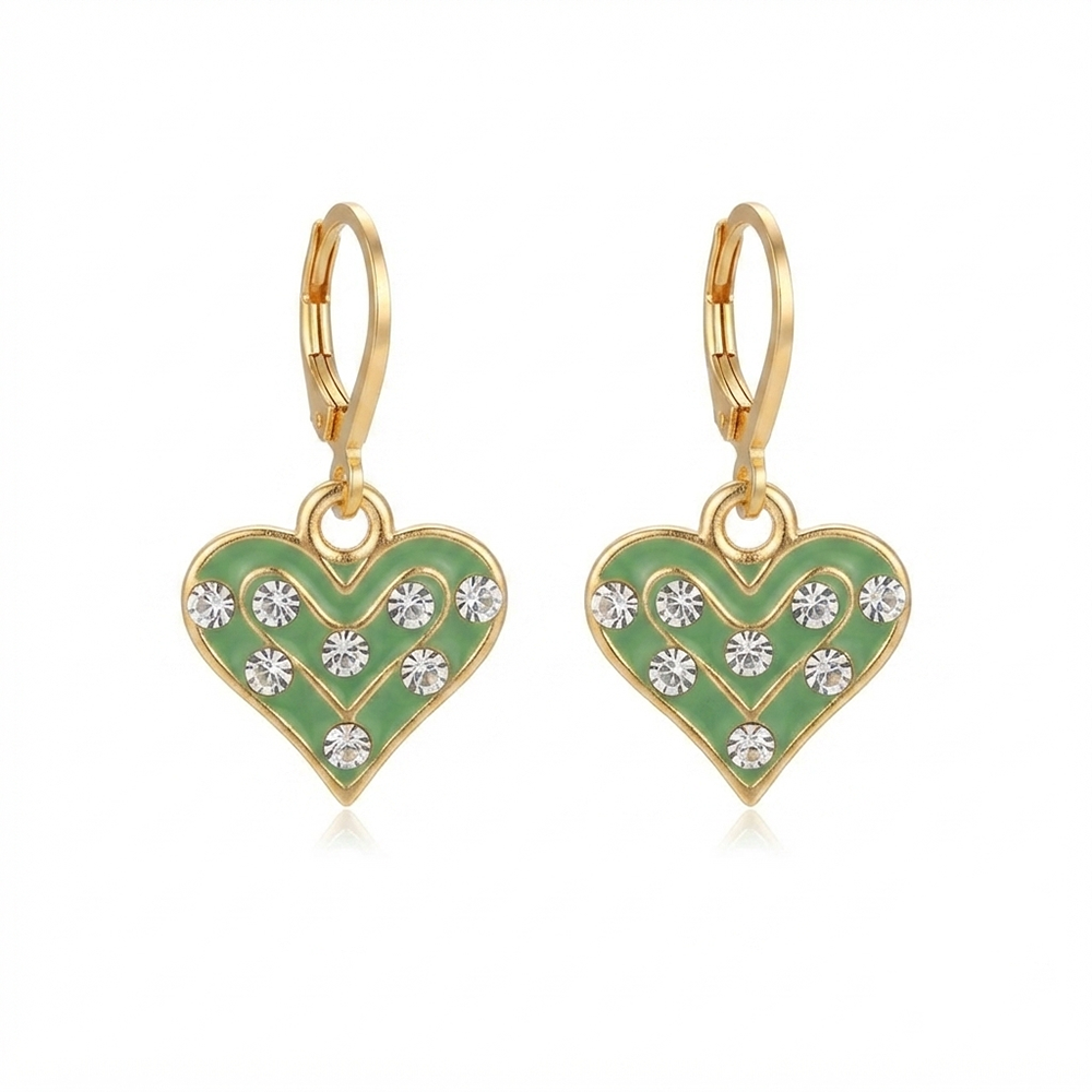 The99Jewel Graceful Gold Plated Austrian Stone Hoop Earrings