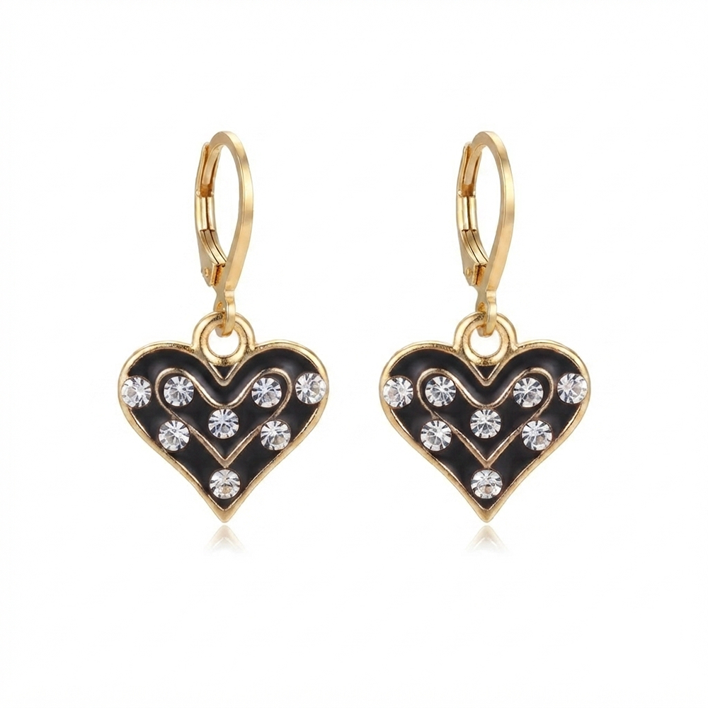 The99Jewel Graceful Gold Plated Austrian Stone Hoop Earrings