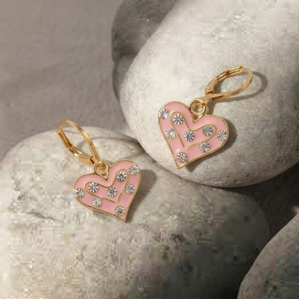 The99Jewel Graceful Gold Plated Austrian Stone Hoop Earrings