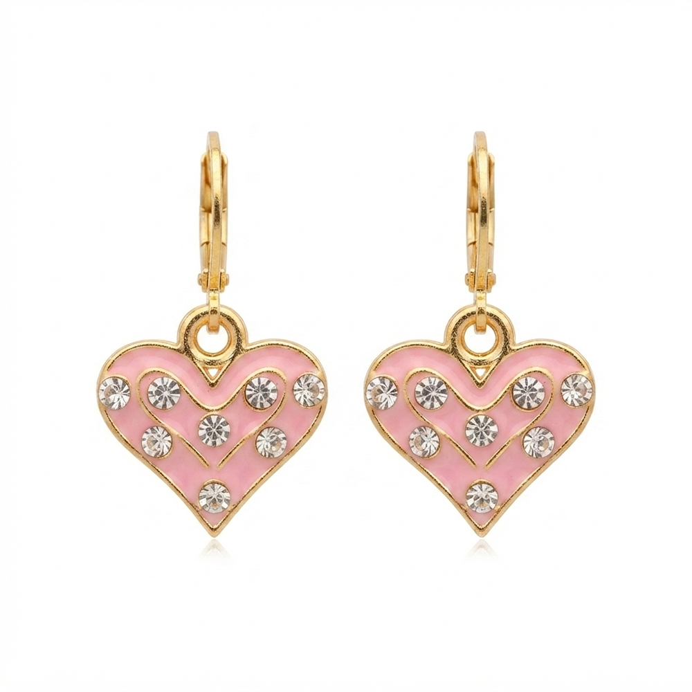 The99Jewel Graceful Gold Plated Austrian Stone Hoop Earrings