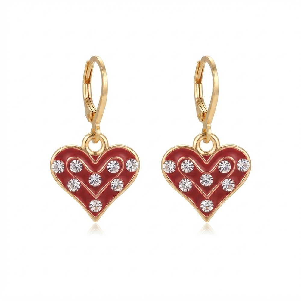 The99Jewel Graceful Gold Plated Austrian Stone Hoop Earrings