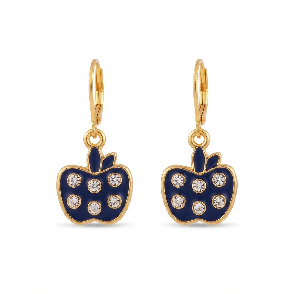 The99Jewel Trendy Gold Plated Austrian Stone Party Wear Hoop Earrings