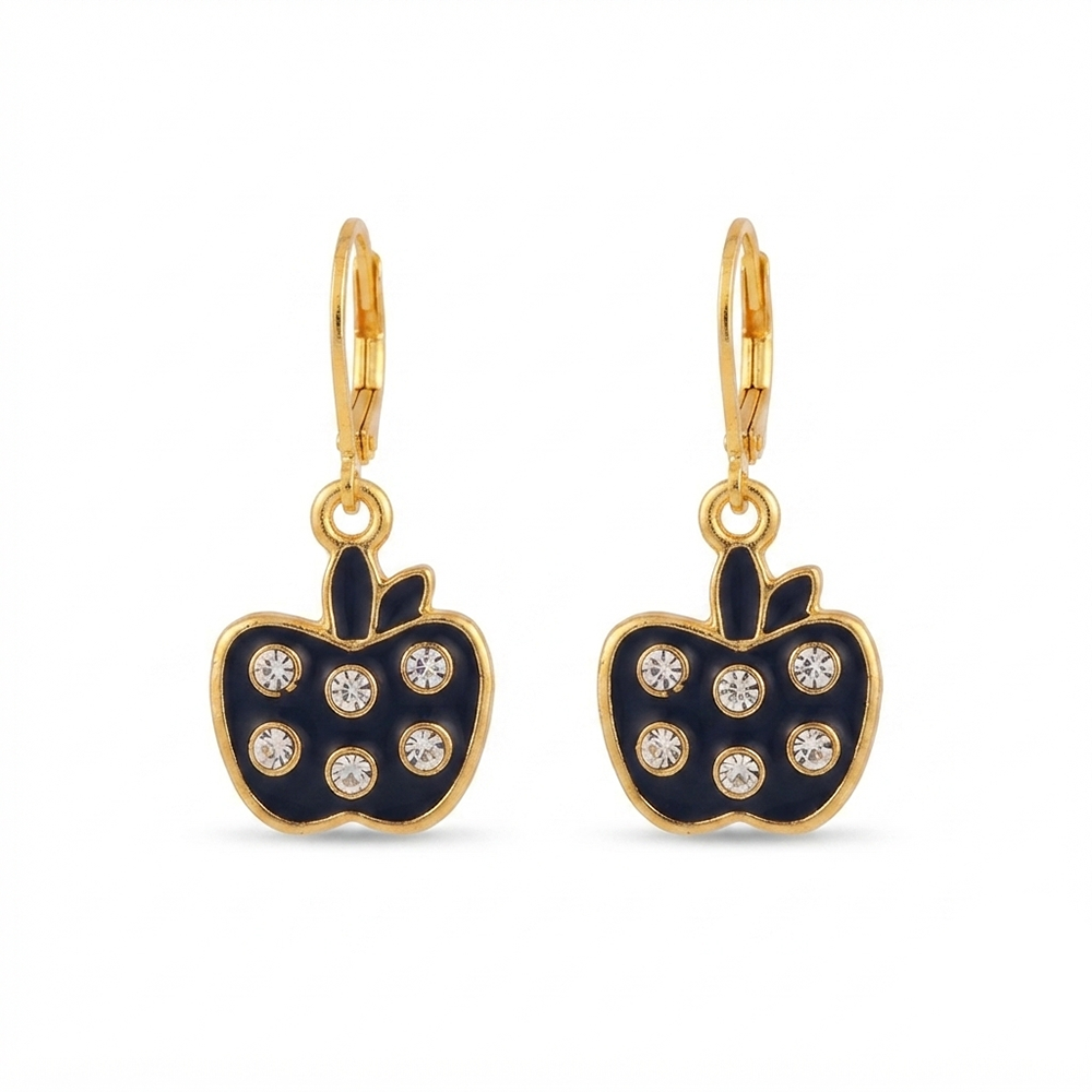 The99Jewel Trendy Gold Plated Austrian Stone Party Wear Hoop Earrings