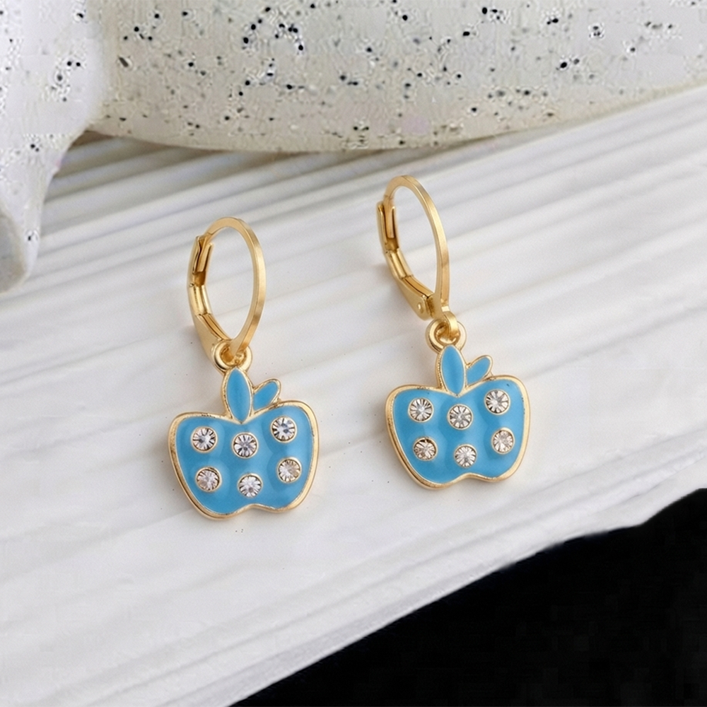 The99Jewel Trendy Gold Plated Austrian Stone Party Wear Hoop Earrings