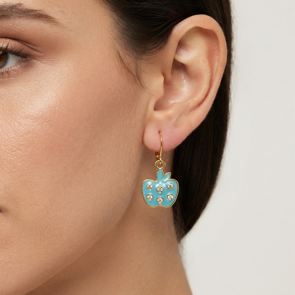 The99Jewel Trendy Gold Plated Austrian Stone Party Wear Hoop Earrings
