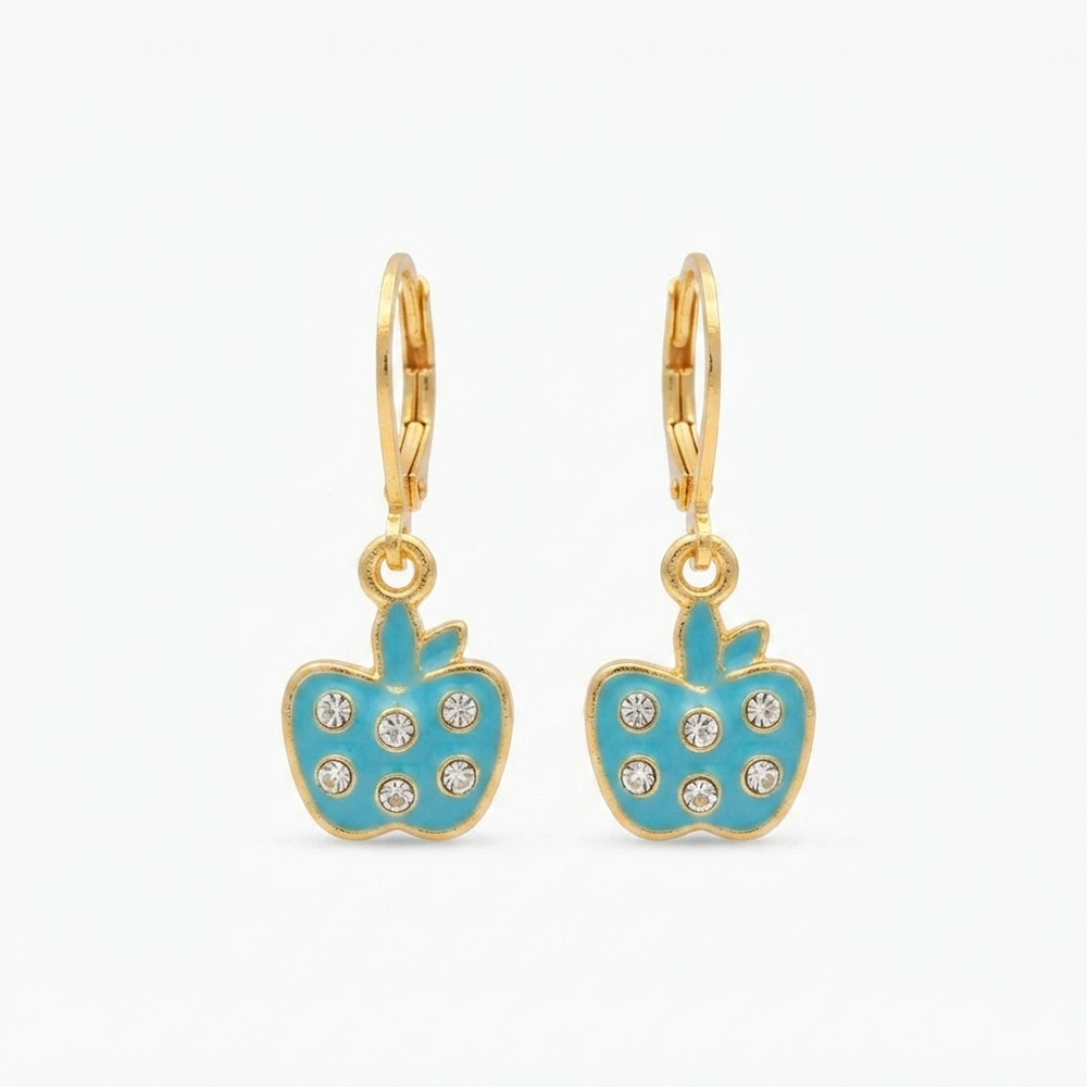 The99Jewel Trendy Gold Plated Austrian Stone Party Wear Hoop Earrings