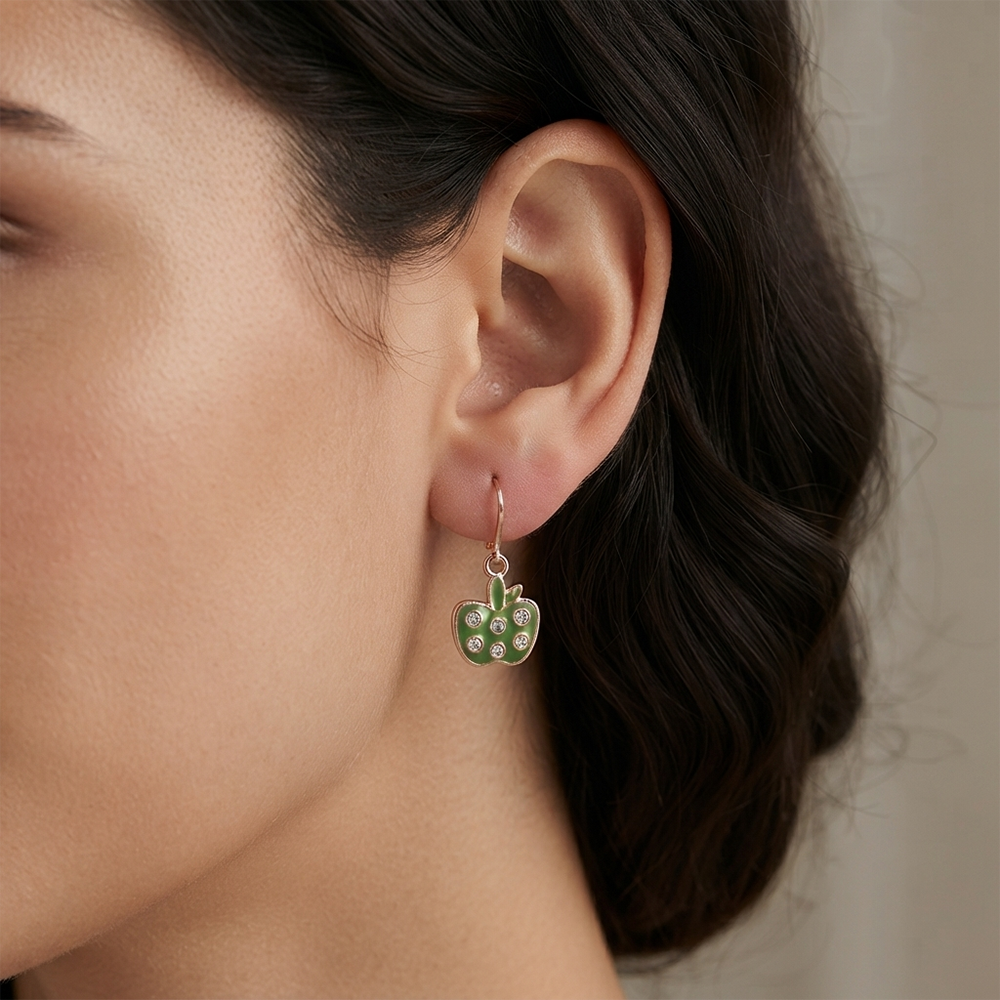 The99Jewel Fashion-Forward Rose Gold Plated Austrian Stone Hoop Earrings