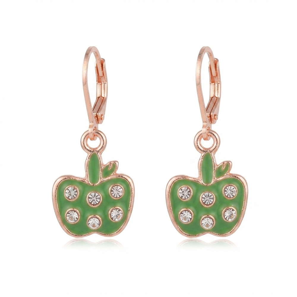 The99Jewel Fashion-Forward Rose Gold Plated Austrian Stone Hoop Earrings