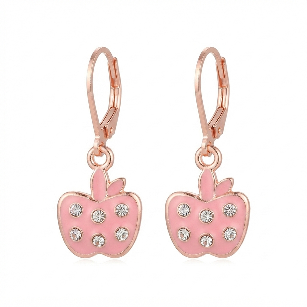 The99Jewel Fashion-Forward Rose Gold Plated Austrian Stone Hoop Earrings