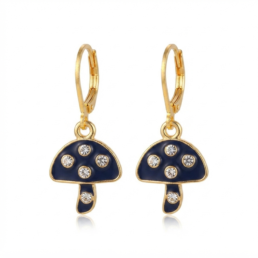 The99Jewel Stylish Gold Plated Austrian Stone Fashion Hoop Earrings
