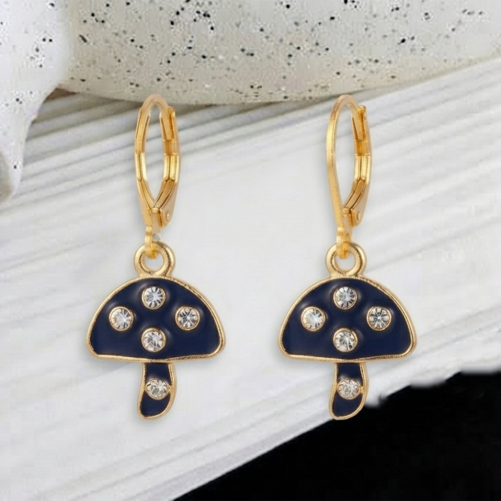 The99Jewel Stylish Gold Plated Austrian Stone Fashion Hoop Earrings