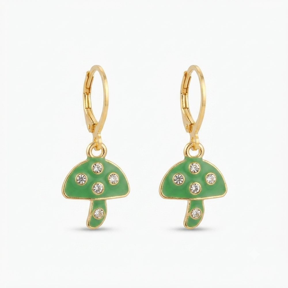 The99Jewel Stylish Gold Plated Austrian Stone Fashion Hoop Earrings
