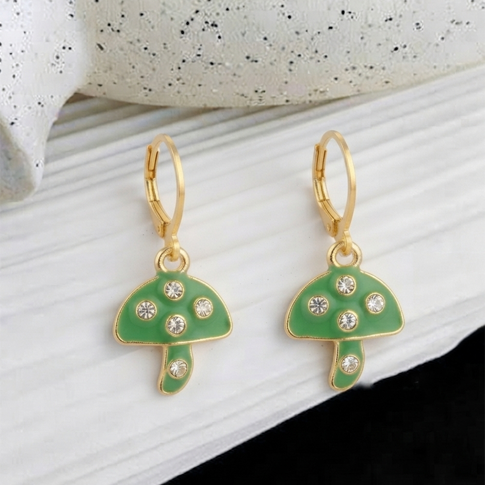 The99Jewel Stylish Gold Plated Austrian Stone Fashion Hoop Earrings