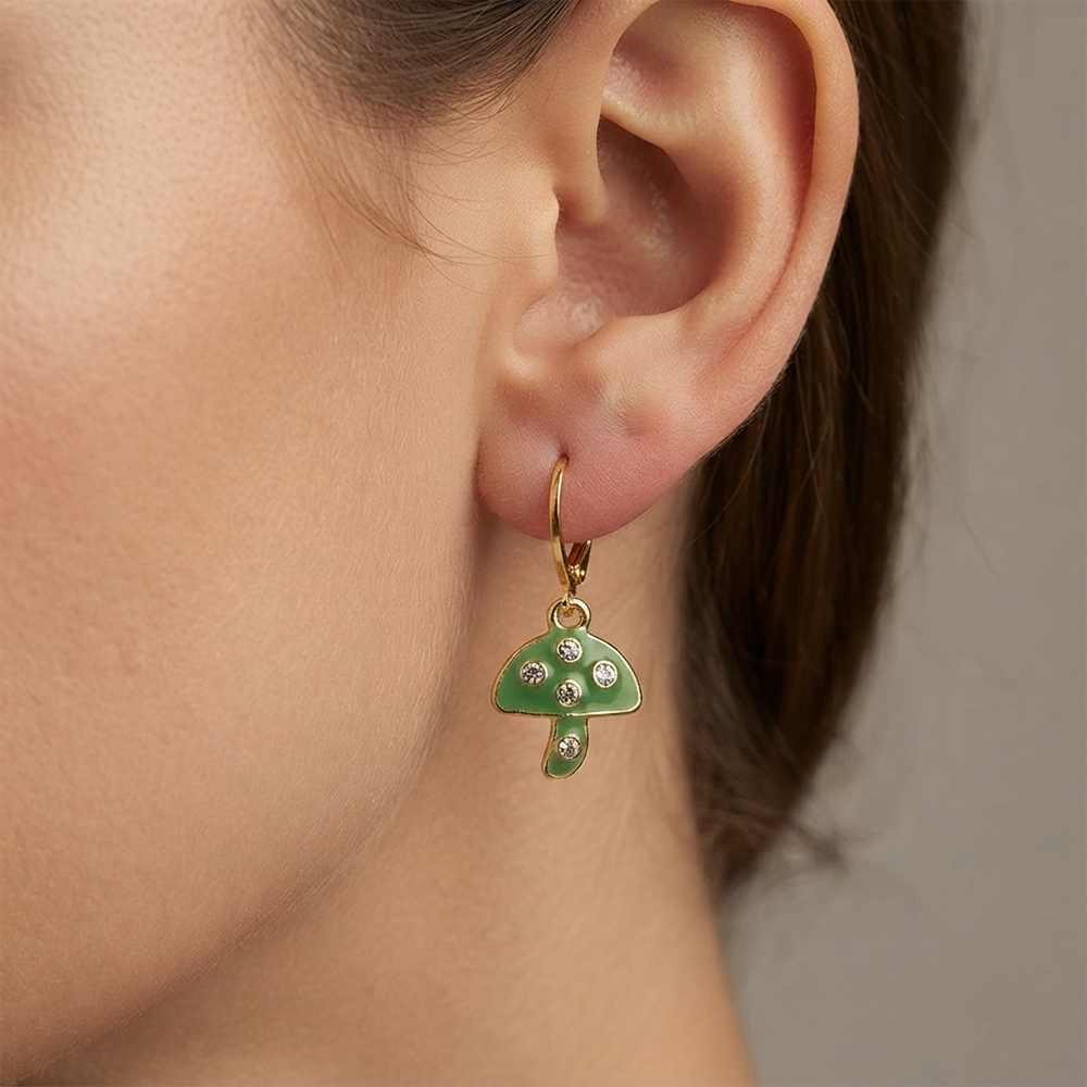The99Jewel Stylish Gold Plated Austrian Stone Fashion Hoop Earrings