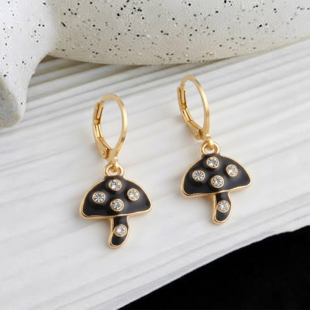 The99Jewel Stylish Gold Plated Austrian Stone Fashion Hoop Earrings