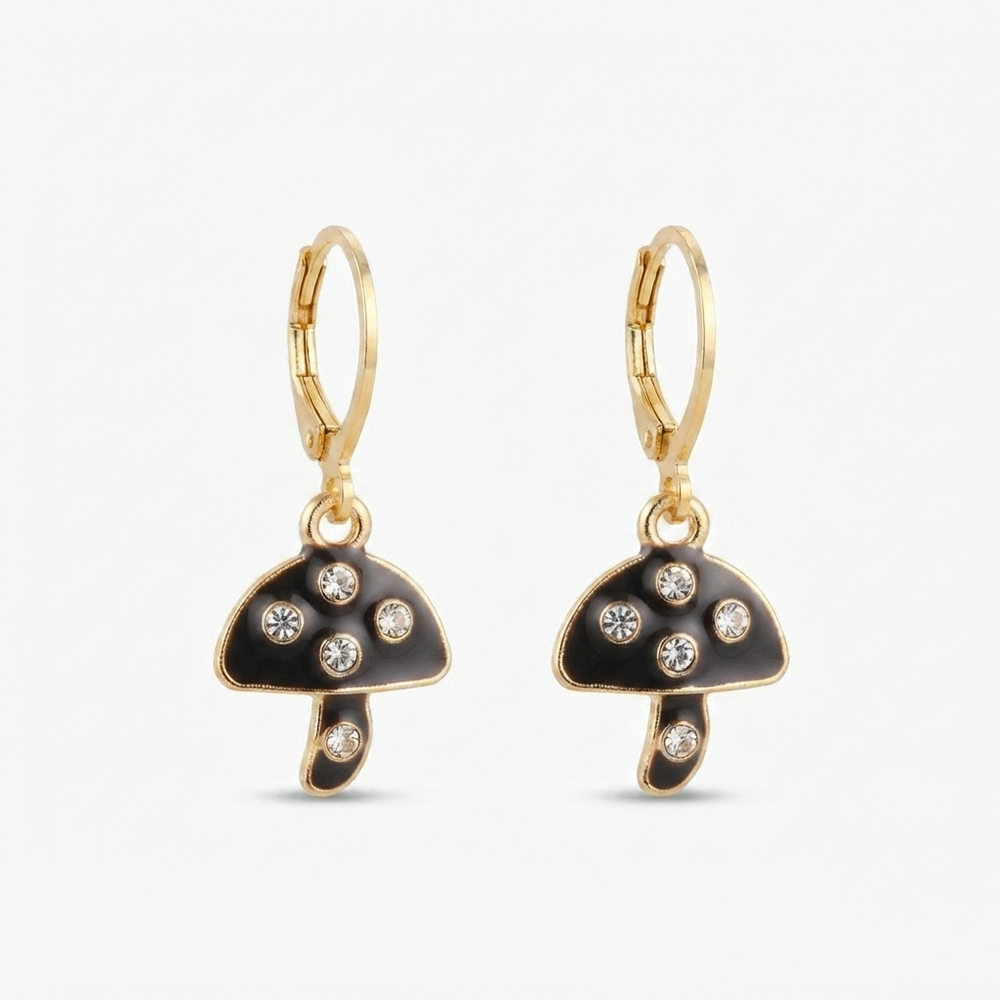 The99Jewel Stylish Gold Plated Austrian Stone Fashion Hoop Earrings