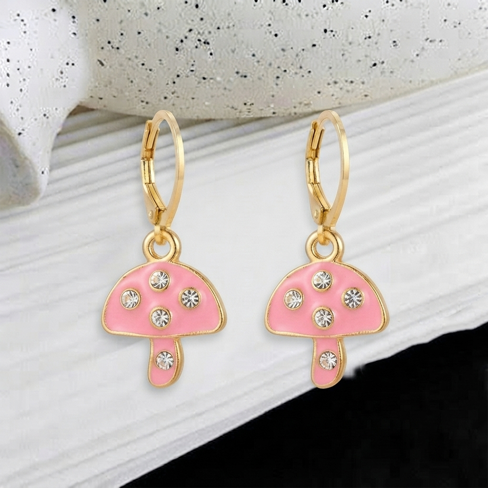 The99Jewel Stylish Gold Plated Austrian Stone Fashion Hoop Earrings