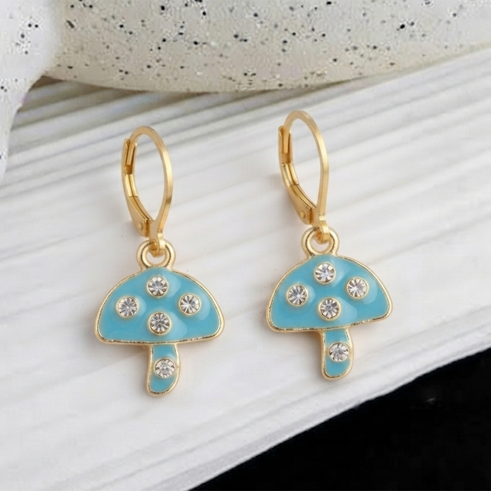 The99Jewel Stylish Gold Plated Austrian Stone Fashion Hoop Earrings