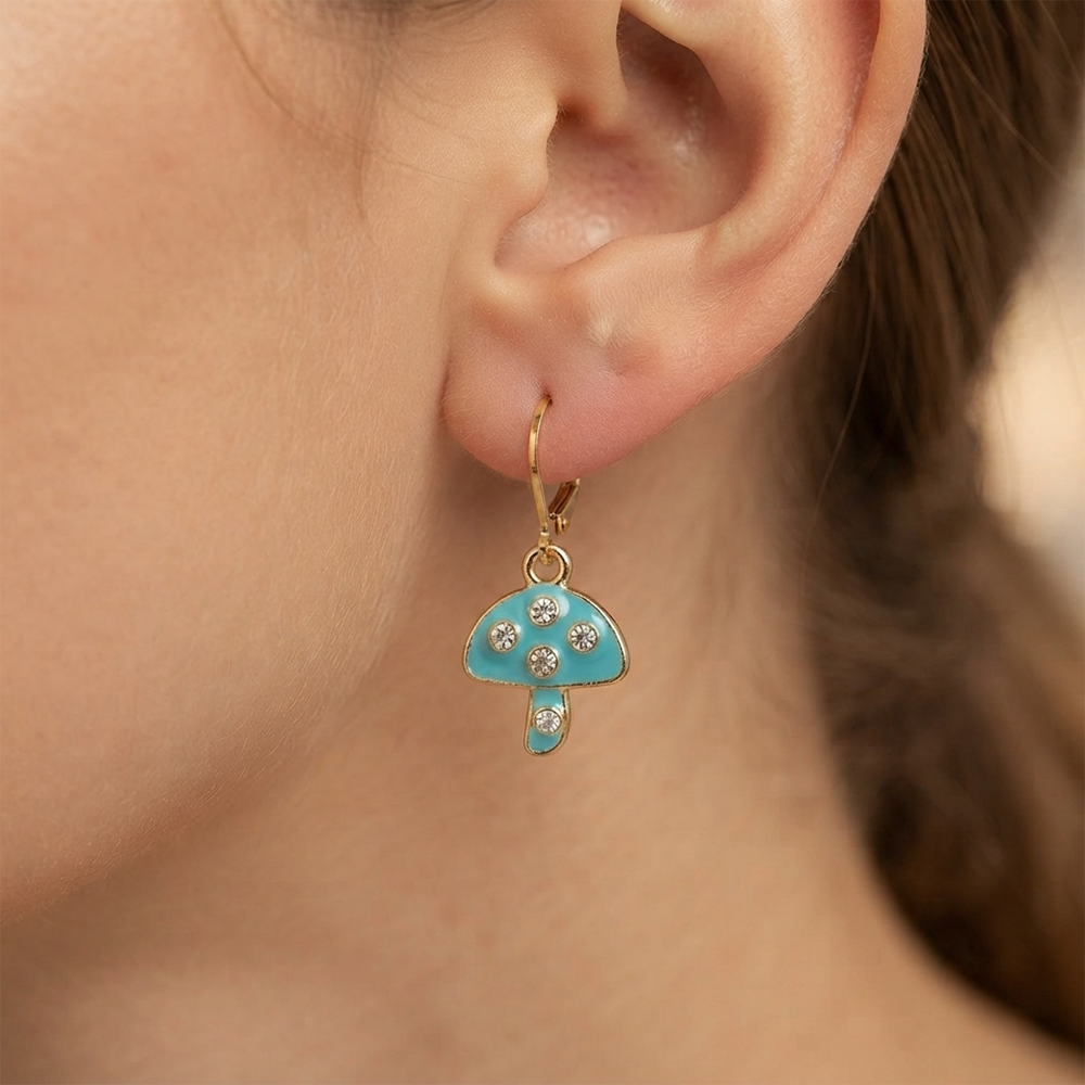 The99Jewel Stylish Gold Plated Austrian Stone Fashion Hoop Earrings