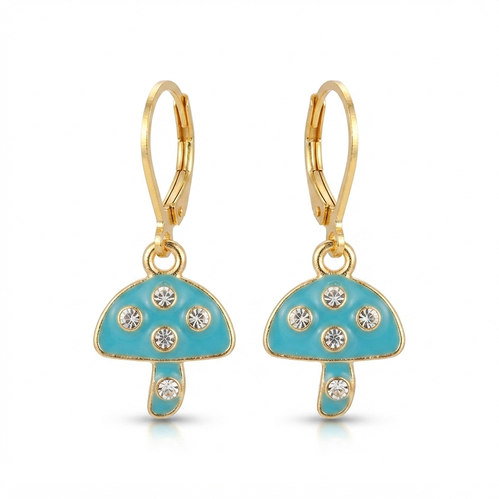 The99Jewel Stylish Gold Plated Austrian Stone Fashion Hoop Earrings