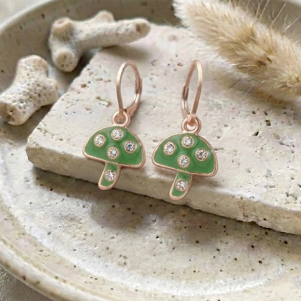 The99Jewel Iconic Rose Gold Plated Austrian Stone Hoop Earrings for women