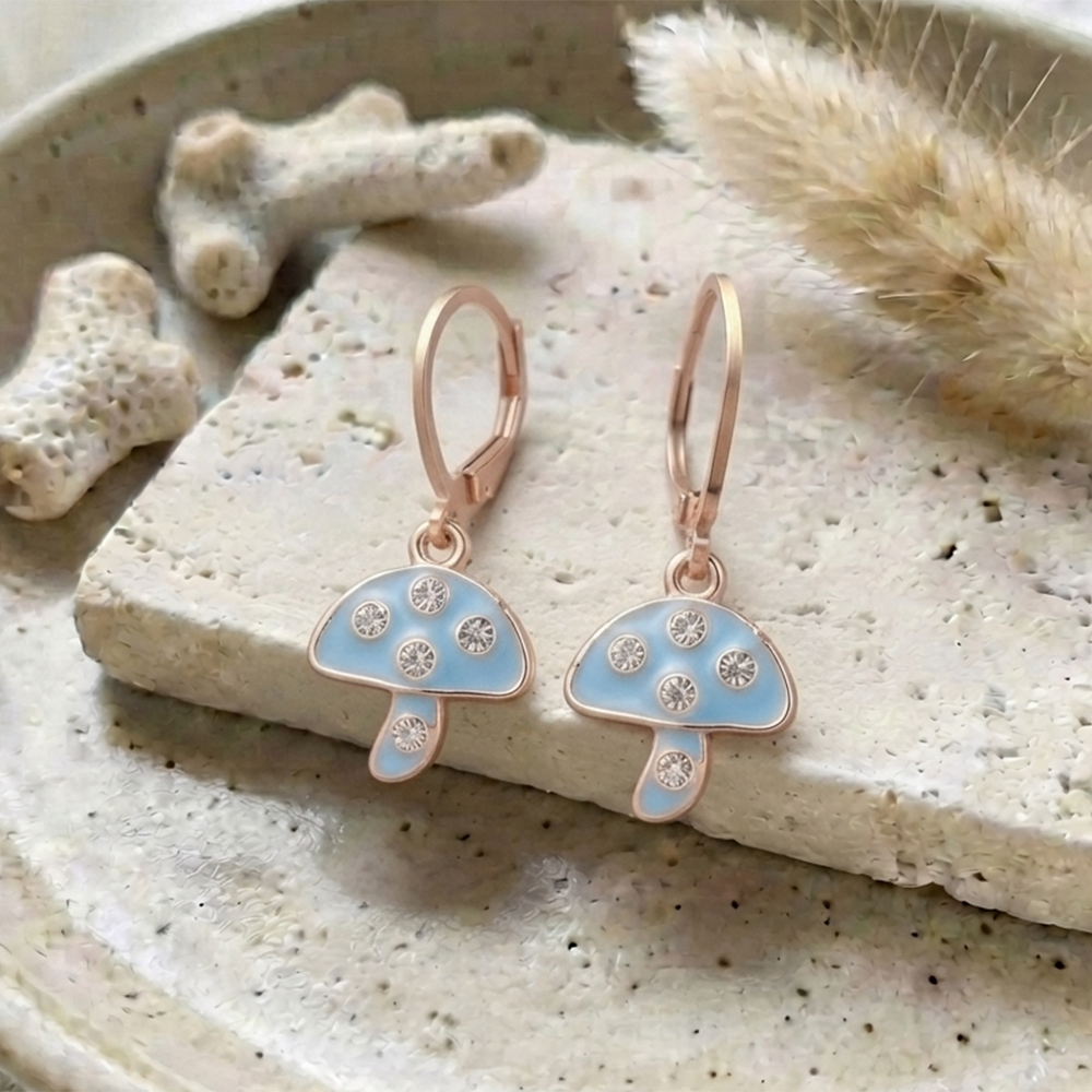 The99Jewel Iconic Rose Gold Plated Austrian Stone Hoop Earrings for women