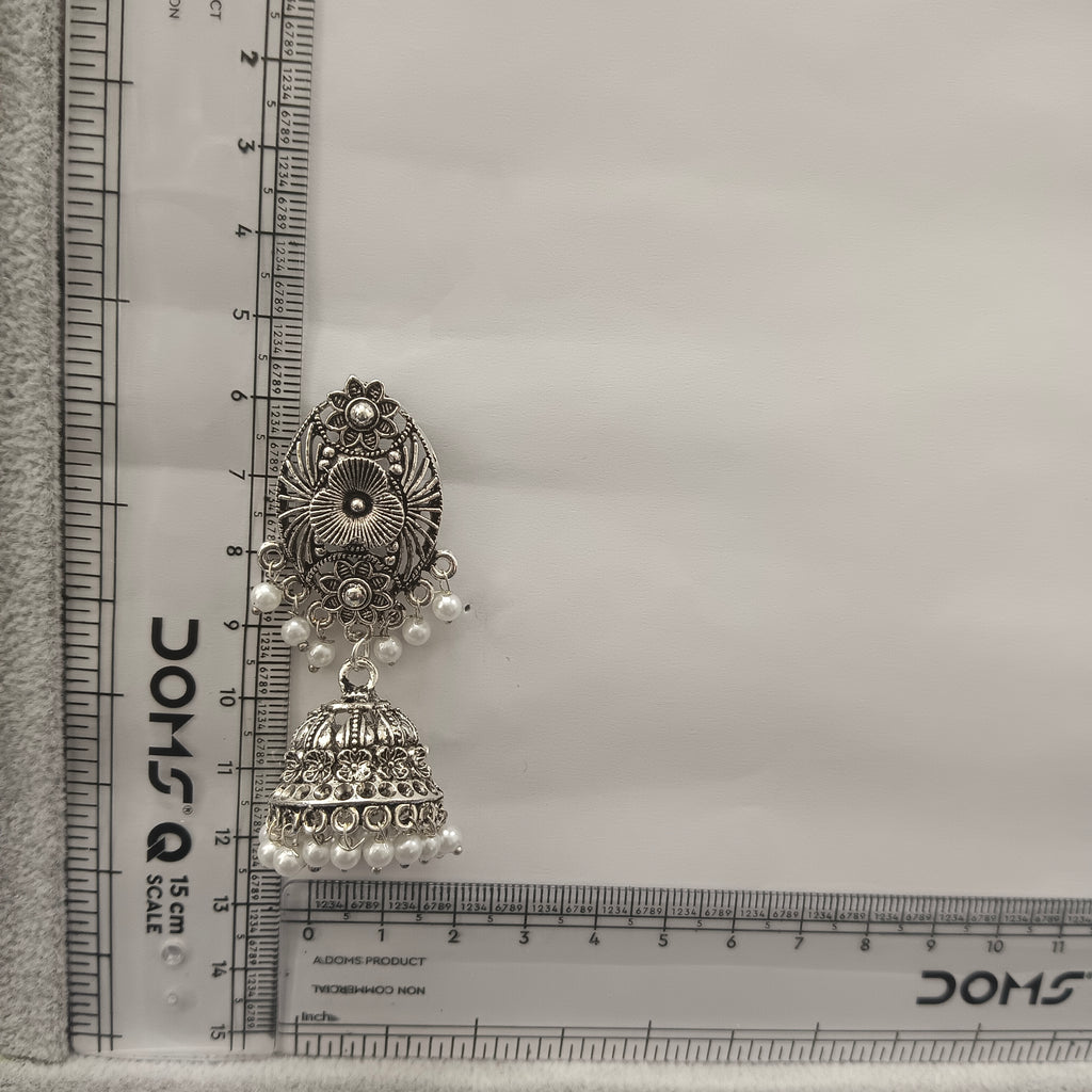 The99Jewel Lightweight Oxidised Jhumki Earrings for women