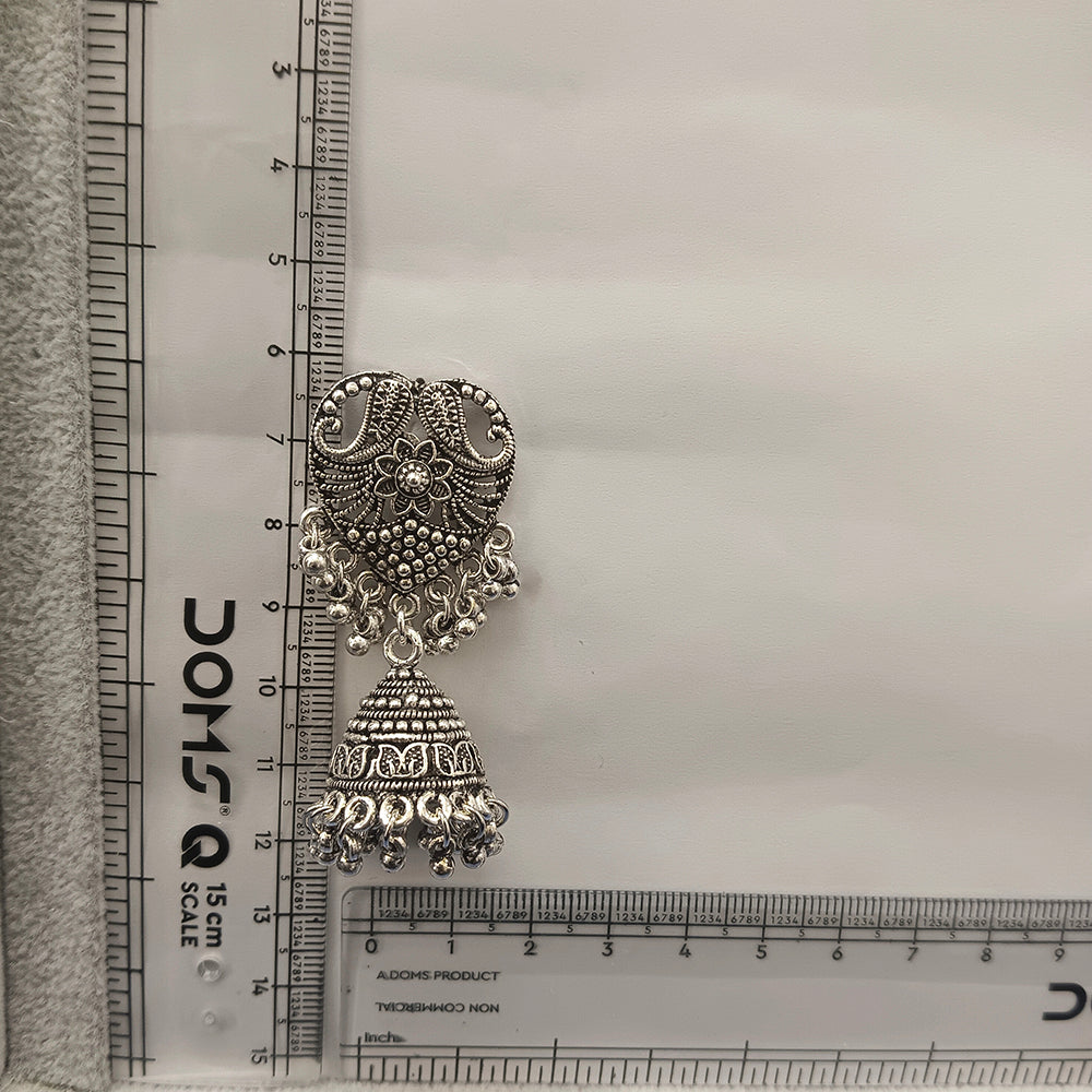 The99Jewel Lightweight Oxidised Jhumki Earrings for women