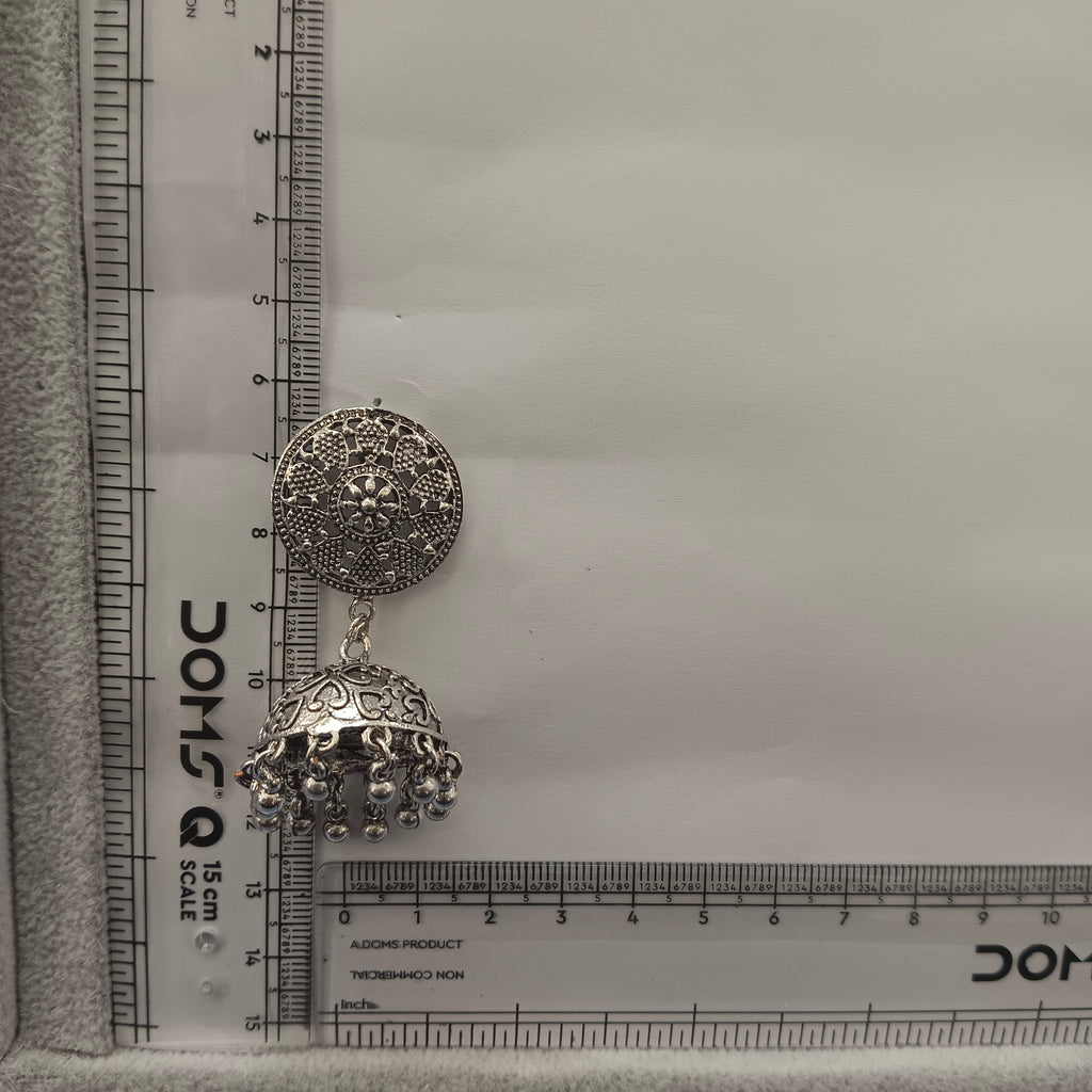 The99Jewel Stylish Oxidised Jhumki Earrings for Women
