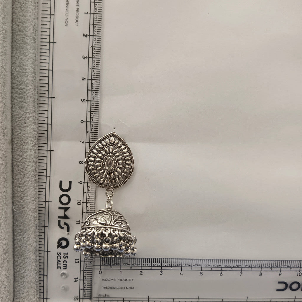The99Jewel Stylish Oxidised Jhumki Earrings for Women