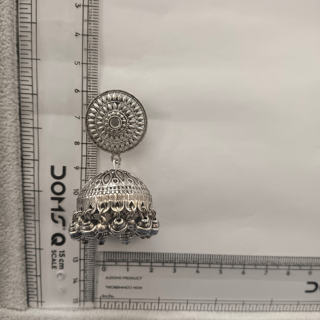 The99Jewel Stylish Oxidised Jhumki Earrings for Women