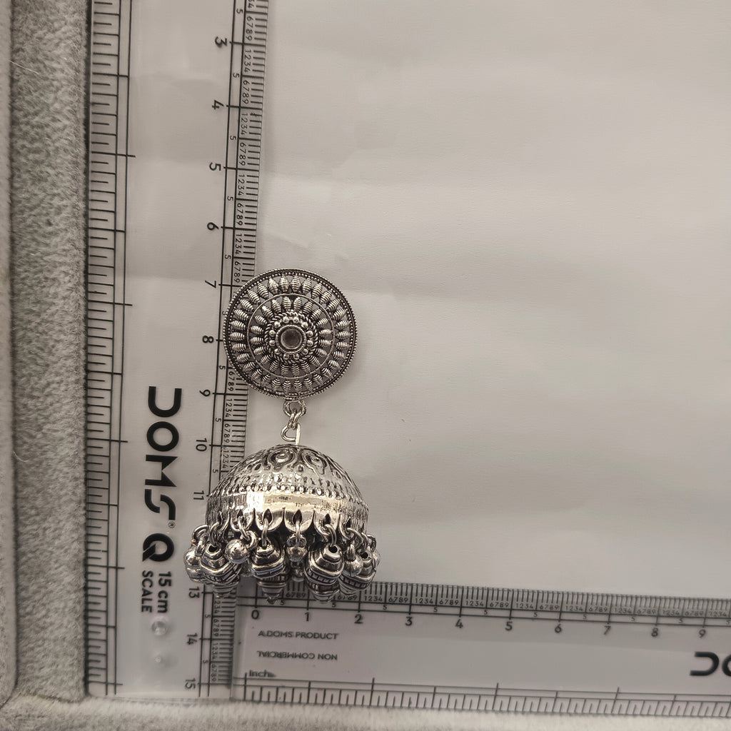 The99Jewel Stylish Oxidised Jhumki Earrings for Women