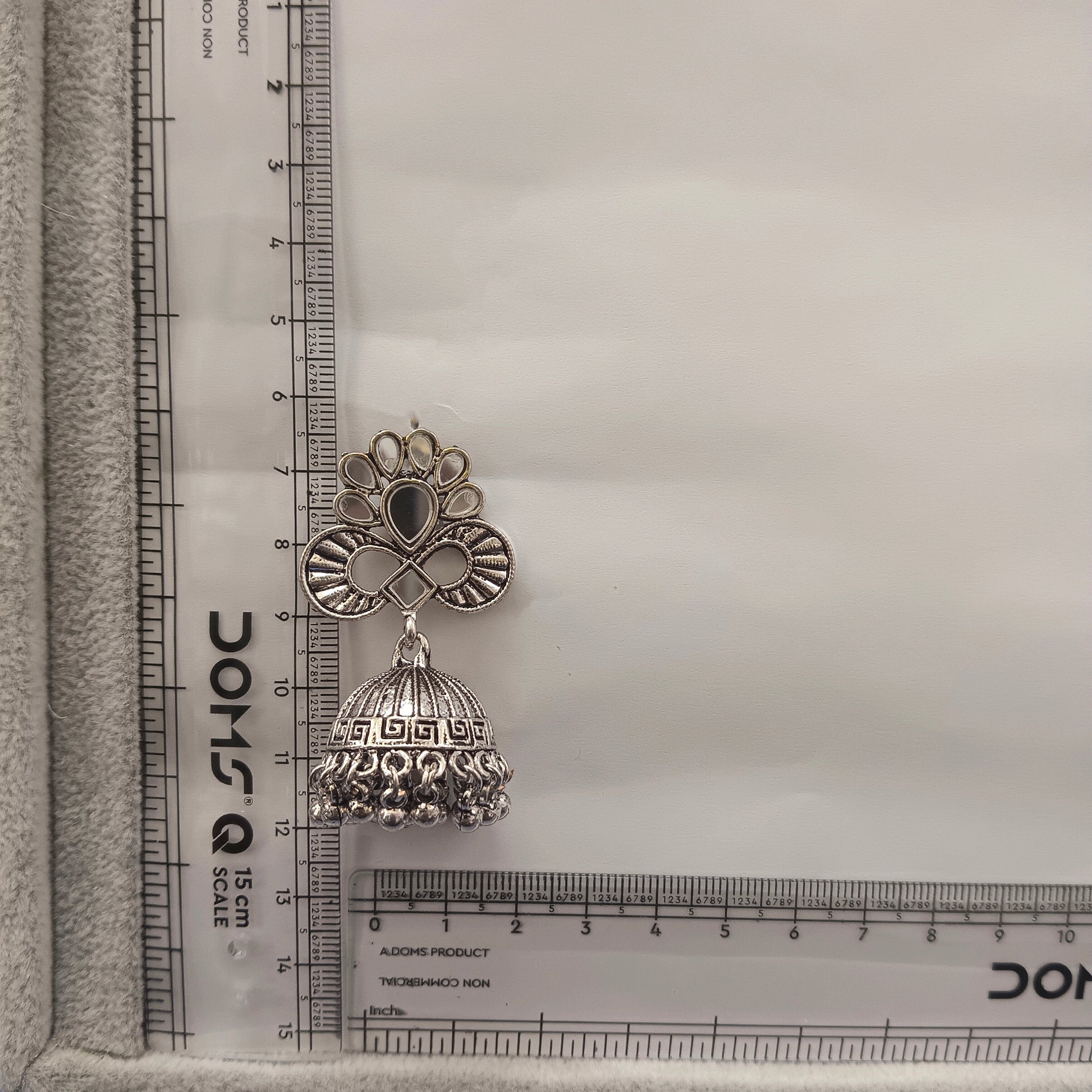 The99Jewel Fashion Oxidised Mirror Jhumki Earrings for Girls & Women