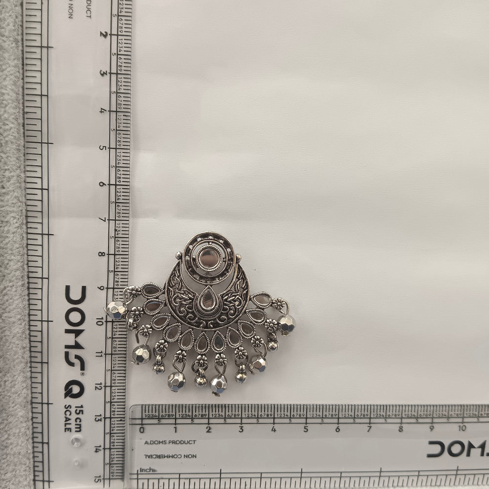 The99Jewel Fashion Oxidised with Mirror Dangler Earrings for Women