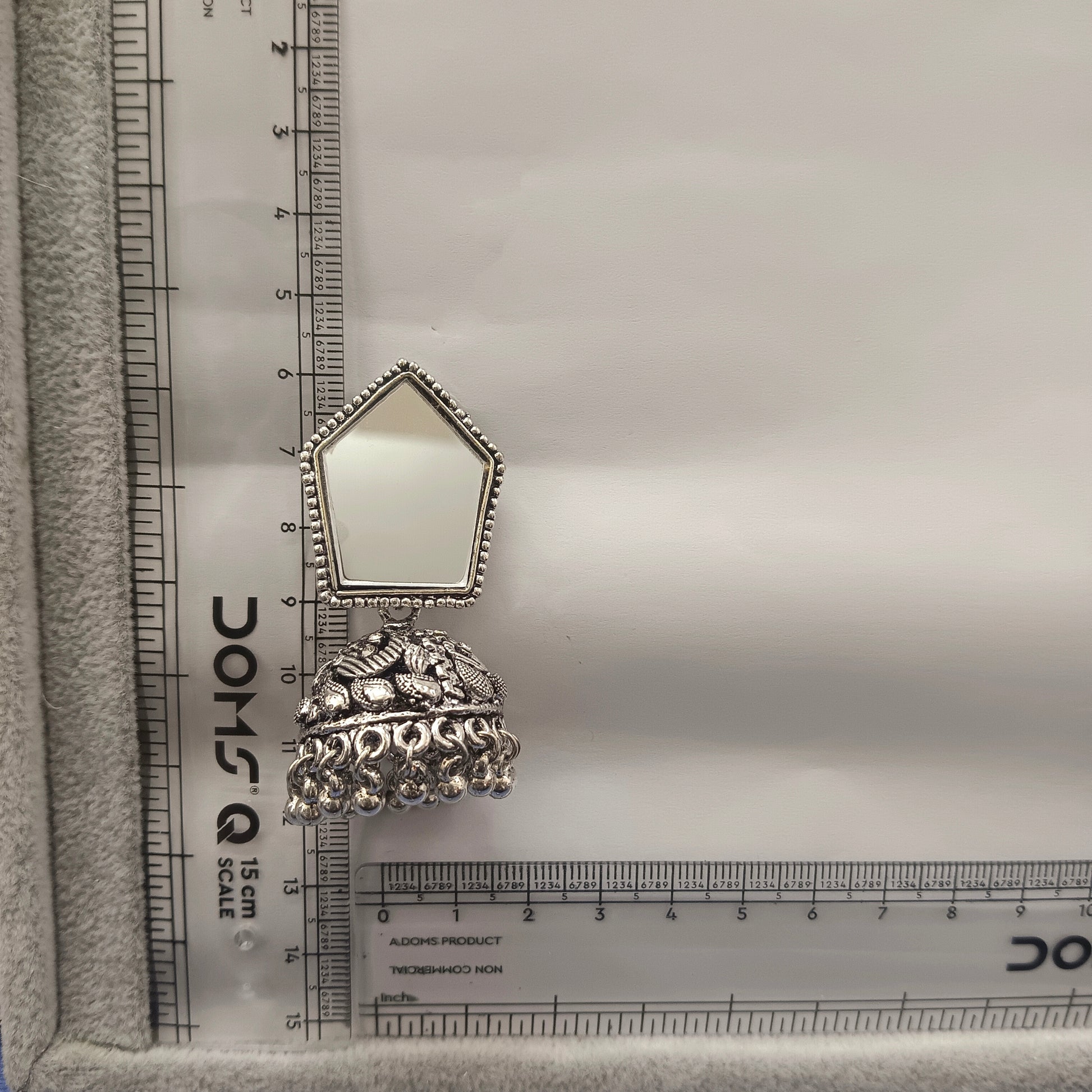 The99Jewel Fashion Oxidised Mirror Jhumki Earrings for Girls & Women