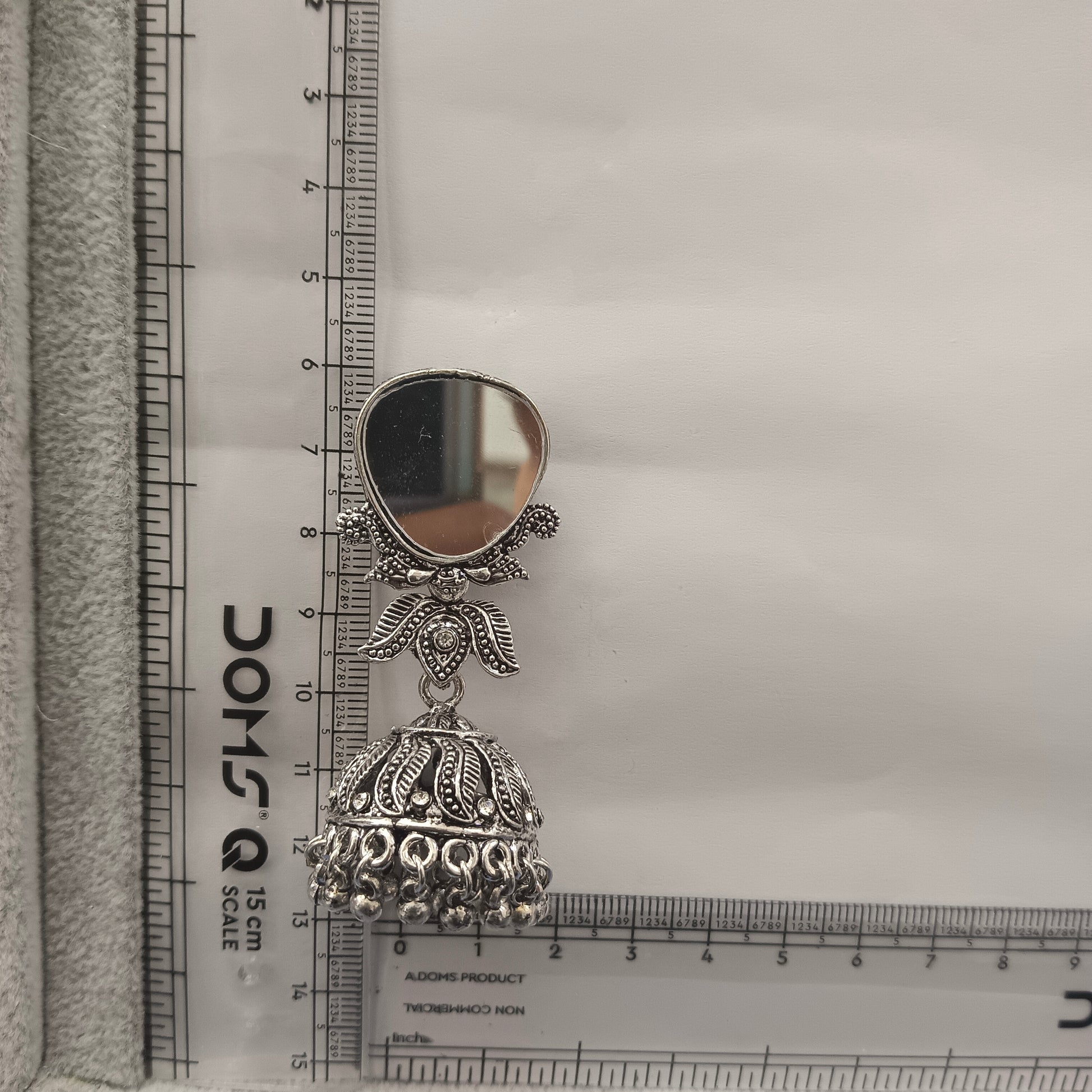 The99Jewel Fashion Oxidised Mirror Jhumki Earrings for Girls & Women