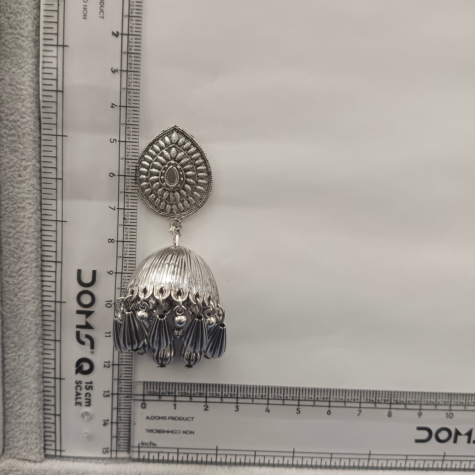 The99Jewel traditional oxidized silver jhumka earrings for Girls & Women