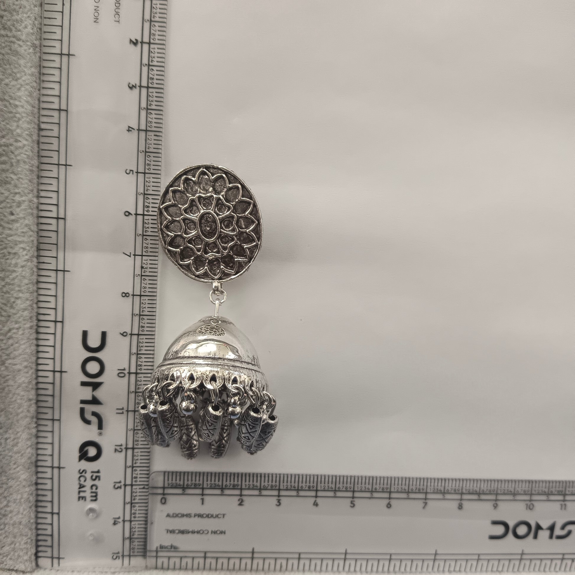 The99Jewel traditional oxidized silver jhumka earrings for Girls & Women