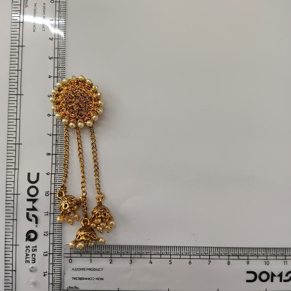 The99Jewel Fashion Gold Plated Austrian Stone Kashmiri  Jhumki Drop Earrings