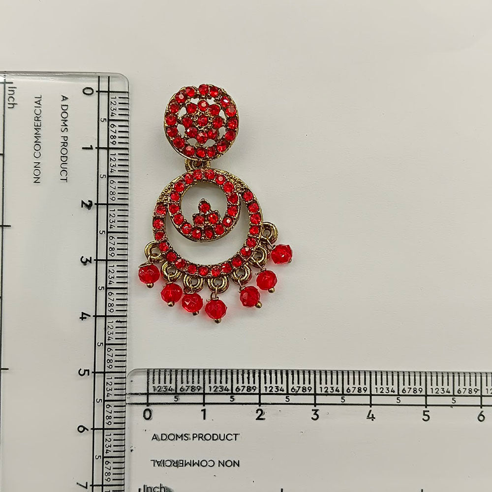 The99Jewel Designer Stone & Pearl Chandelier Earrings for Women
