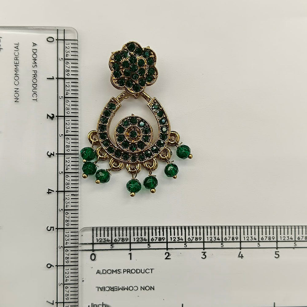 The99Jewel Designer Stone & Pearl Chandelier Earrings for Women