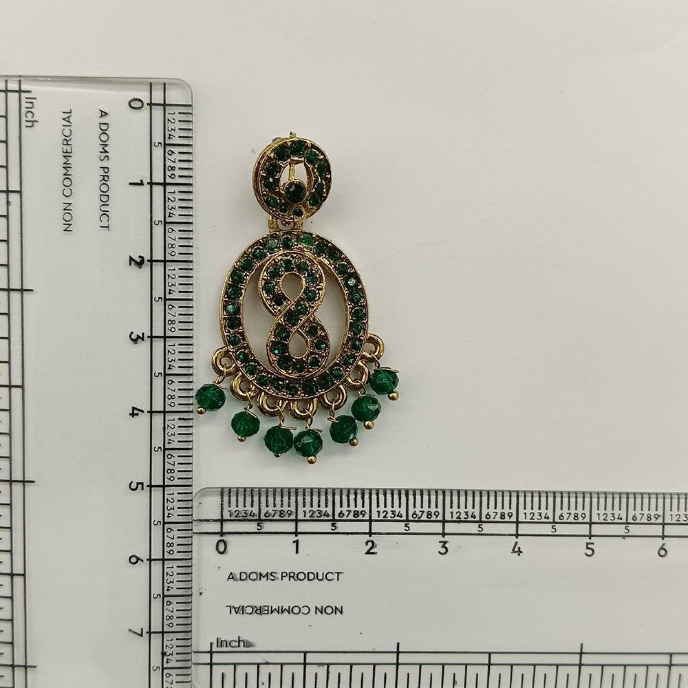 The99Jewel Designer Stone & Pearl Chandelier Earrings for Women