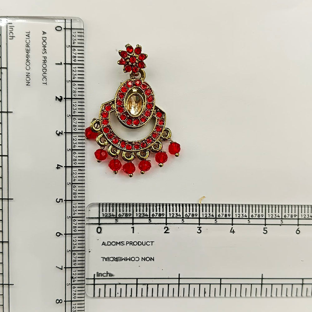 The99Jewel Designer Stone & Pearl Chandelier Earrings for Women