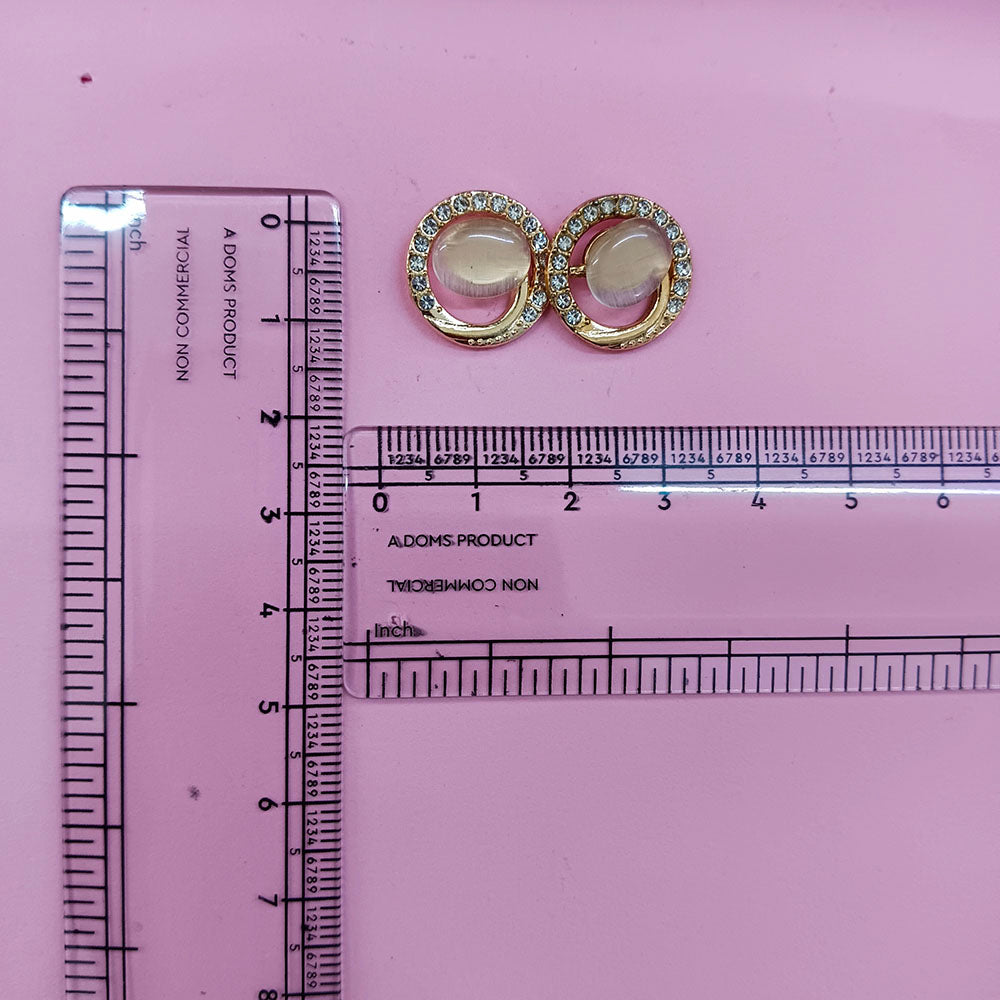 The99Jewel Exclusive Gold Plated Crystal Stone Elegant Earrings