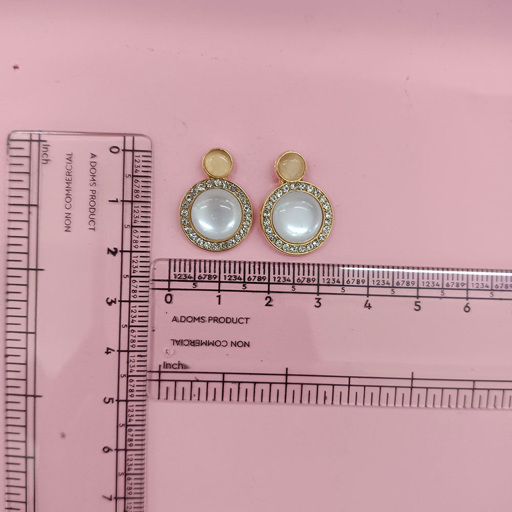 The99Jewel Exclusive Gold Plated Crystal Stone Elegant Earrings