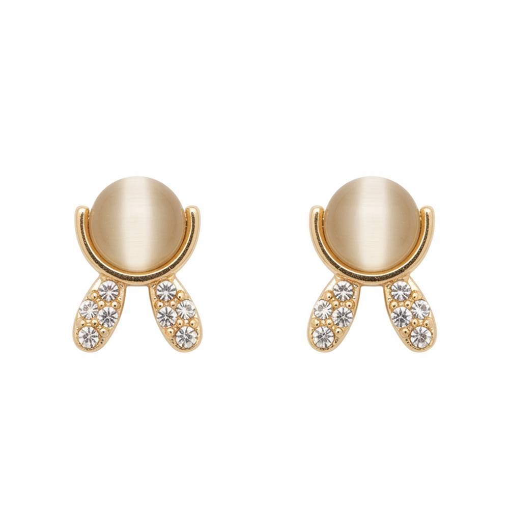 The99Jewel Exclusive Gold Plated Crystal Stone Elegant Earrings
