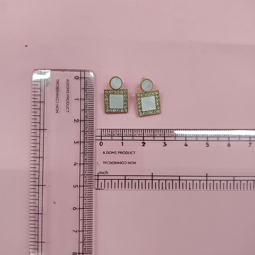 The99Jewel Exclusive Gold Plated Crystal Stone Elegant Earrings